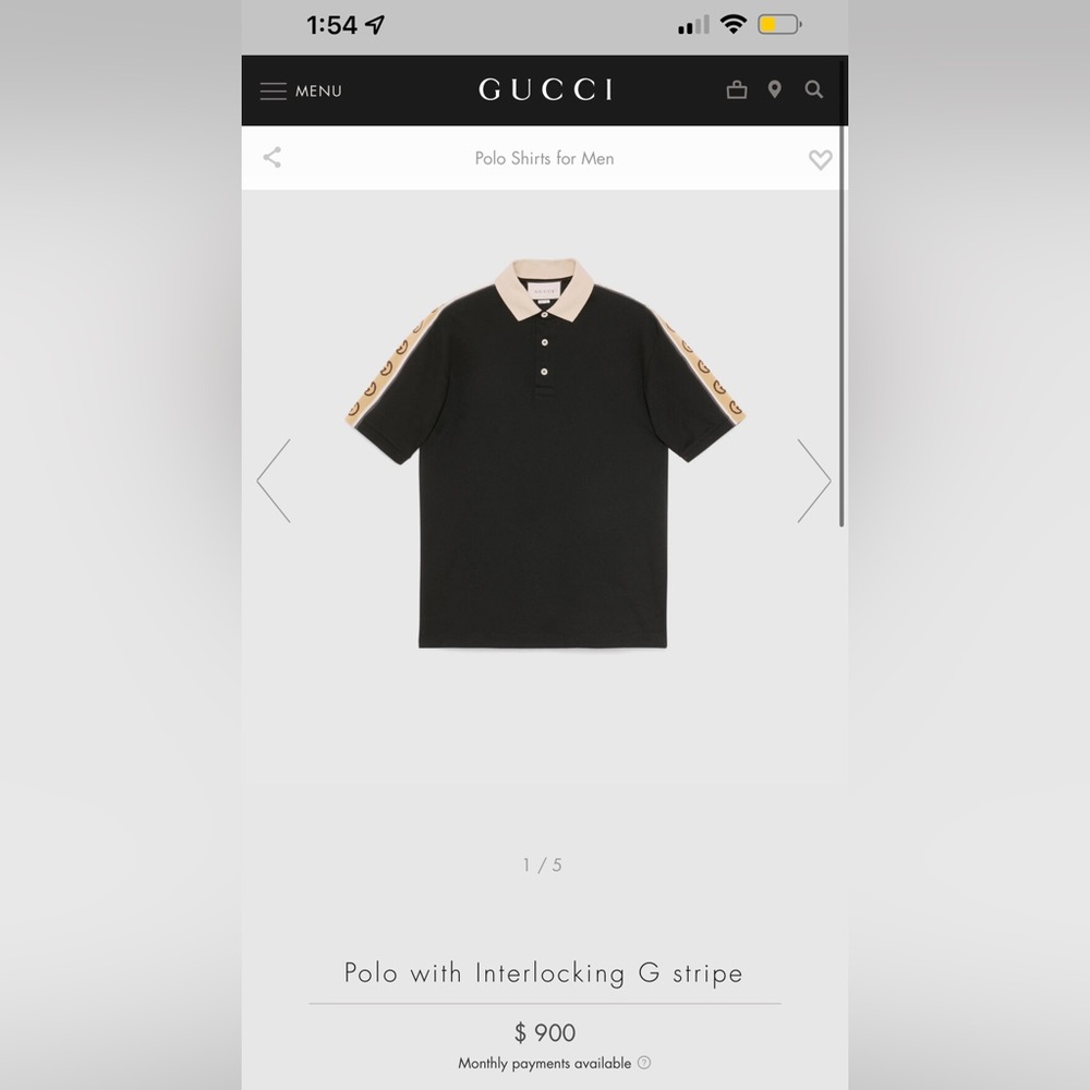 Red Gucci Polo